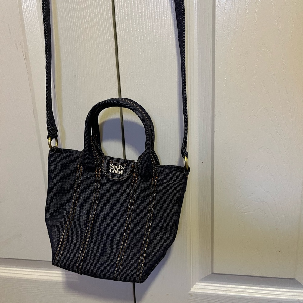 SEE BY CHLOE PARIS Laetizia Denim Tote MSRP$295